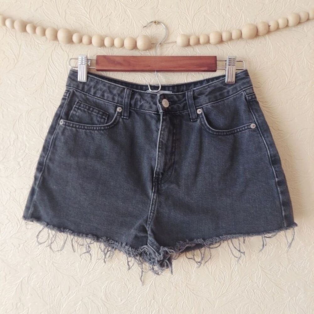 Forever 21 grey high rise denim cutoff shorts Sz 26